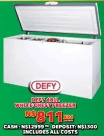 Lewis Defy white chest freezer offer