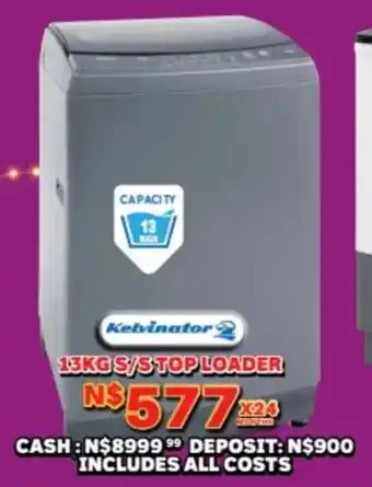 Lewis Kelvinator s/s top loader offer