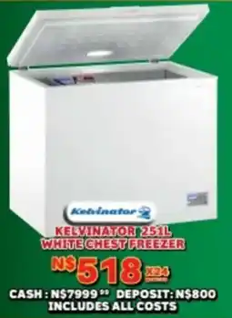 Lewis Kelvinator white chest freezer offer