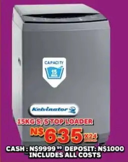 Lewis Kelvinator s/s top loader offer