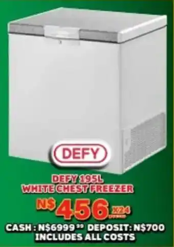 Lewis Defy white chest freezer offer