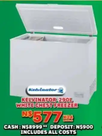 Lewis Kelvinator white chest freezer offer
