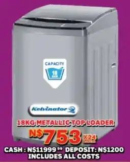 Lewis Kelvinator metallic top loader offer