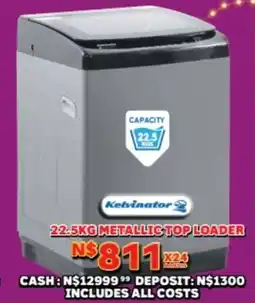 Lewis Kelvinator metallic top loader offer