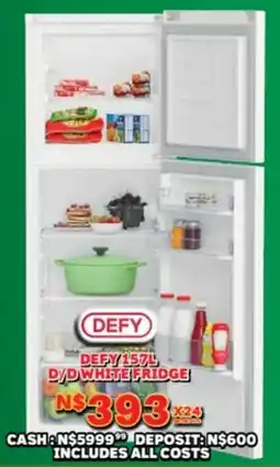 Lewis Defy d/d white fridge offer