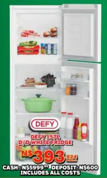 Lewis Defy d/d white fridge offer