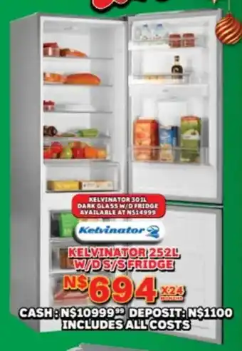 Lewis Kelvinator w/d s/s fridge offer