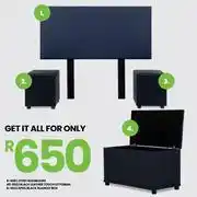 Fair Price Joise Headboard 8-498, Black Leather Touch Ottoman 40-852 & April Black Blanket Box 8 463-For All offer
