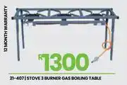 Fair Price Stove 3 Burner Gas Boiling Table 21-407 offer