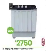 Fair Price Defy 9Kg White T/T Washing Machine DTT169 offer