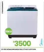 Fair Price Midea 15Kg T/T White Washing Machine KL15TTG1W offer