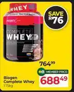 Dis-Chem Biogen Complete Whey-1.75kg offer