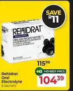 Dis-Chem Rehidrat Oral Electrolyte-6 Sachets offer