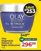 Dis-Chem Olay Regenerist Retinol 24 Night Moisturiser-50g offer