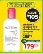 Dis-Chem Bioderma Sensibio H2O Micellar Makeup Remover-250ml offer