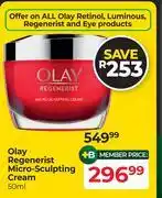 Dis-Chem Olay Regenerist Micro Sculpting Cream-50ml offer