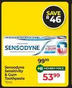 Dis-Chem Sensodyne Sensitivity & Gum Toothpaste-75ml offer