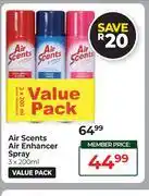 Dis-Chem Air Scents Air Enhancer Spray-3 x 200ml offer
