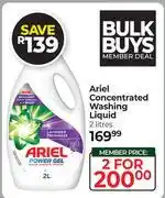 Dis-Chem Ariel Concentrated Washing Liquid-For 2 x 2L offer