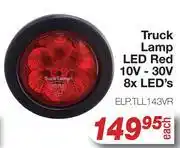 AutoZone Truck Lamp LED Red 10V - 30V 8x LED's ELPTLL143VR offer