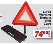 AutoZone Large Warning Triangle With Case ELPWT002 offer