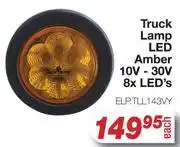 AutoZone Truck Lamp LED Amber 10V - 30V 8x LED's ELPTLL143VY offer