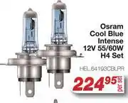 AutoZone Osram Cool Blue Intense 12V 55/60W H4 Set HEL64193CBLPR offer
