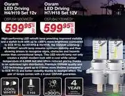 AutoZone Osram LED Driving H4/H19 Set 12V OSR64193DWESY offer