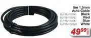 AutoZone 5m 1.5mm Auto Cable Black ELP5M150BK offer