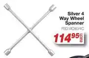 AutoZone Silver 4 Way Wheel Spanner offer
