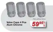 AutoZone Valve Caps 4 Pce Alum Chrome offer
