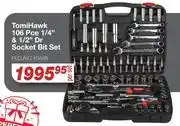 AutoZone TomiHawk 106 Pce 1/4 & 1/2 Dr Socket Bit Set offer