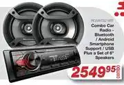 AutoZone Pioneer Combo Car Radio - Bluetooth / Android Smartphone Support / USB Plus a Set of 6 Speakers offer