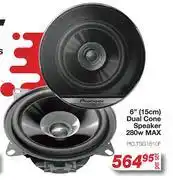 AutoZone Pioneer 6 (15cm) Dual Cone Speaker 280W MAX offer