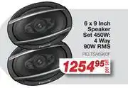 AutoZone Pioneer 6x9 Inch Speaker Set 450W: 4 Way 90W RMS offer