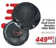 AutoZone Pioneer 4 (10cm) Dual Cone Speaker 190W MAX offer