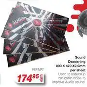 AutoZone Reference Audio Sound Deadening 800 x 470 x 2.2mm Per Sheet offer