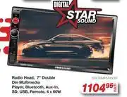 AutoZone Star Sound Radio Head, 7 Double Din Multimedia Player offer