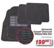 AutoZone Universal Carpet Charcoal Ribbed Mat Set offer