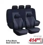 AutoZone 9 Pce Black Seat Cover Set offer