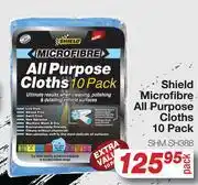 AutoZone Shield Microfiber all Purpose Cloths 10 Pack offer