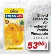 AutoZone Shield Fresh 24 Air Freshener Vanilla Pineapple offer