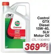 AutoZone Castrol GTX Diesel 15W-40 5Ltr Motor Oil CTL11304810 offer