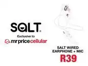 MRP Salt Wired Earphone + Mic offer