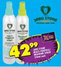 Shoprite Jabu stone multi purpose/ braiding spray offer