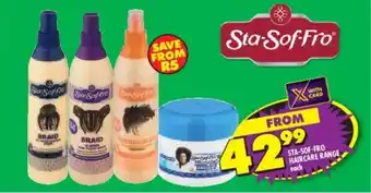 Sta-sof-fro haircare range
