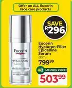 Dis-Chem Eucerin Hyaluron Filler Epicelline Serum-30ml offer