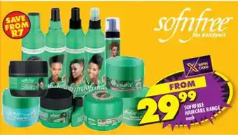 Shoprite Sofnfree haircare range offer