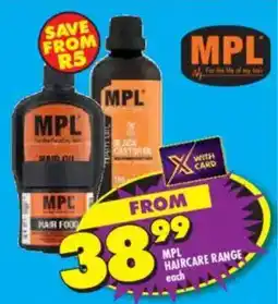 Shoprite Mpl haircare range offer