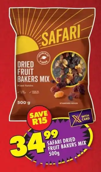 Shoprite Safari dried fruit bakers mix offer